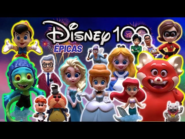 Vídeo relacionado con Disney 100 - Pack Defying Odds, Juguete Coleccionable con Personajes de Disney, Incluye 8 Figuras Diferentes, Licencia 100% Oficial de Producto, 12 para coleccionar, 3 años, Famosa (DED16A00)