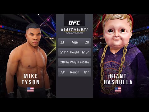 UFC 4 - Mike Tyson vs. Giant Hasbulla - Crazy UFC 👊🤪