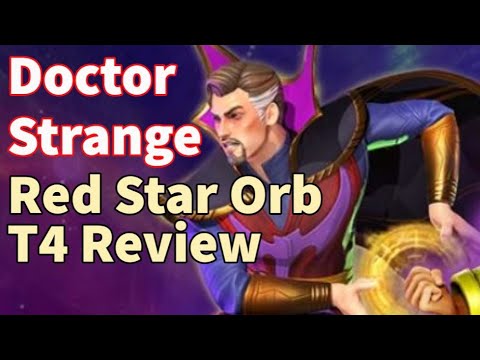 Doctor Strange (Heartless)! Red Star Orbs and T4 Review Darkhold Team | Marvel Strike Force - F2P