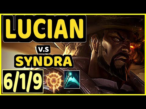JUZINHO (LUCIAN) vs SYNDRA - 6/1/9 KDA BOTTOM ADC CHALLENGER GAMEPLAY - BR