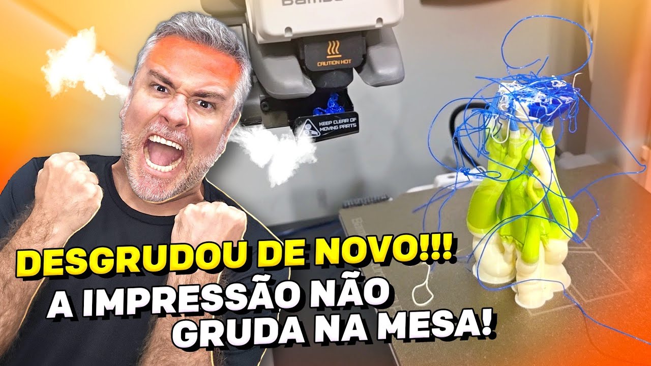 Vídeo do 3D Geek Show: por que as peças descolam da mesa da impressora 3D