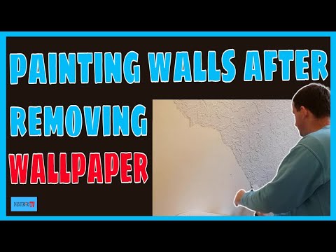 How to paint walls after removing wallpaper. How to paint walls.