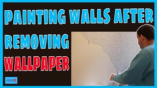 How to paint walls after removing wallpaper. How to paint walls.
