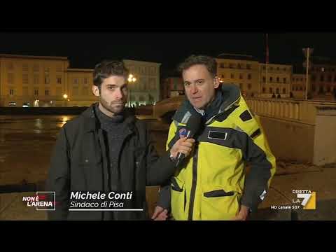 In collegamento di Pisa, il sindaco Michele Conti