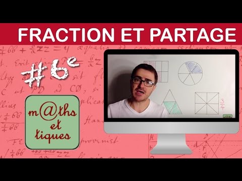 Représenter un partage à l'aide d'une fraction - Sixième