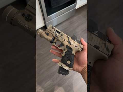DIY Cerakote and Stipple job at home #stippling #cerakote #glock
