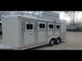 2011 Platinum Coach 4 Horse Bumper Pull Trailer | Mangers, Drops Front & Back, Hay Pod