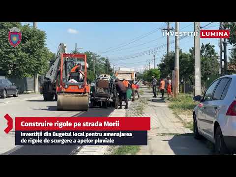 Amenajare rigole pe strada Morii