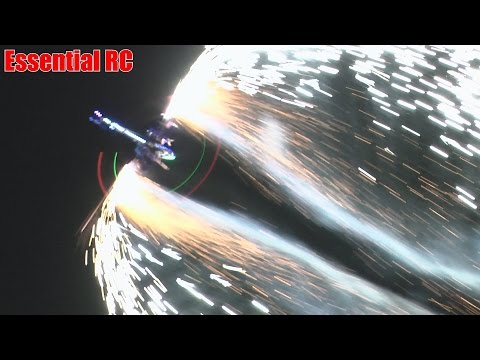 INSANE HELI PYROTECHNIC NIGHT DEMO by Christoph Hemming (Festival of Flight | Weston Park 2015)