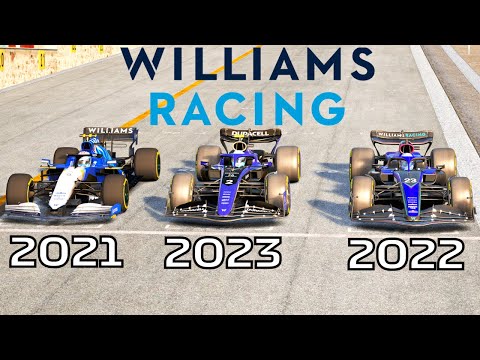 Williams F1 2023 FW45 vs Williams F1 2022 vs Williams F1 2021 - Donington Park GP