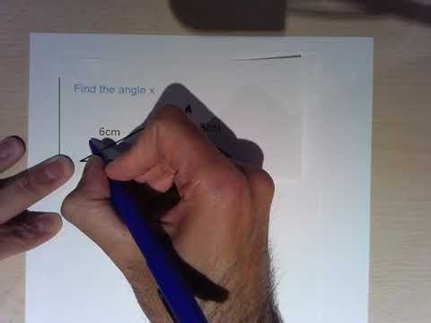 Cosine rule to find missing angle - Trigonometry GCSE