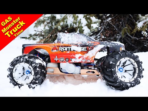 It snowed again. Time for the Gas Monster Truck!  Redcat Rampage MT V3