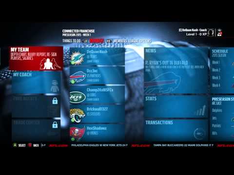 Madden 16 Online Connected Franchise Ep: 2 - Here We Go!