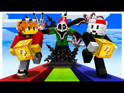 Carreras De Lucky Block Pero Con El Omedweller/ Lucky Blocks Con Amigos