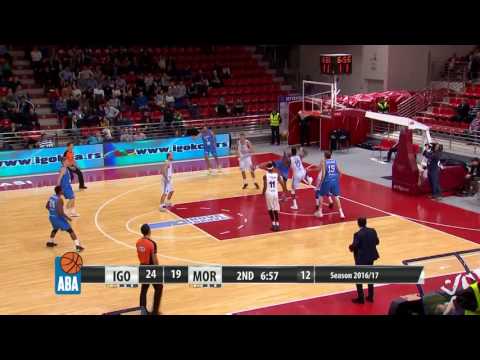 Mahkovic makes explosive baseline dunk (Igokea - Mornar, 3.12.2016)