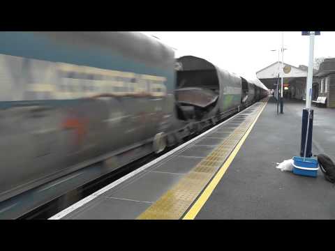 Class 66+Hoppers+Graffiti.Winchester 6.2.2012.