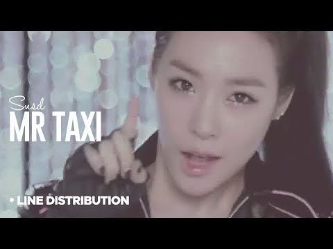 GIRLS GENERATION - Mr Taxi : Line Distribution