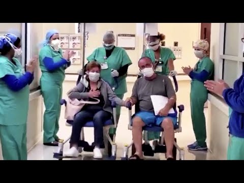 コロナウイルスで入院した夫婦がダブルリリースを祝う (Couple Hospitalized for Coronavirus Celebrates Double Release)