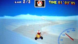 MK64 - former world record on Frappe Snowland - 2'00''97 (NTSC: 1'40''61)