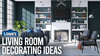 Living Room Decorating Ideas /// Lowe's Design Basics