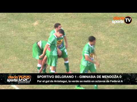 Sportivo Belgrano 1 - Gimnasia de Mendoza 0 -gol de JM Arostegui