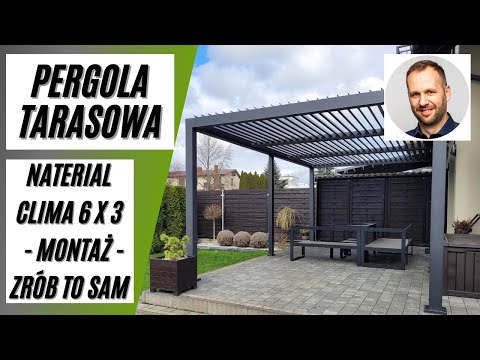 Terrace pergola 6 x 3 m. Terrace roofing - construction, installation - DIY! Naterial Clima