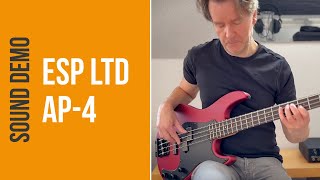 Video thumbnail for ESP LTD AP-4 CAR - Sound Demo (no talking) by Bass Bonedo