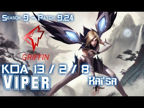 GRF Viper KAI'SA vs EZREAL ADC - Patch 9.24 KR Ranked
