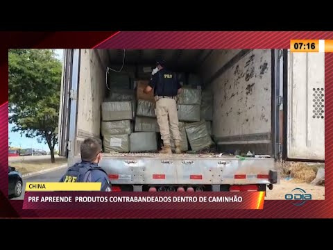 PRF realiza operação e apreende produtos contrabandeados 25 05 2021