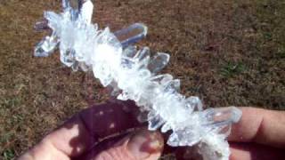 preview picture of video 'Spectacular  Arkansas Quartz Crystal Burr Cluster'