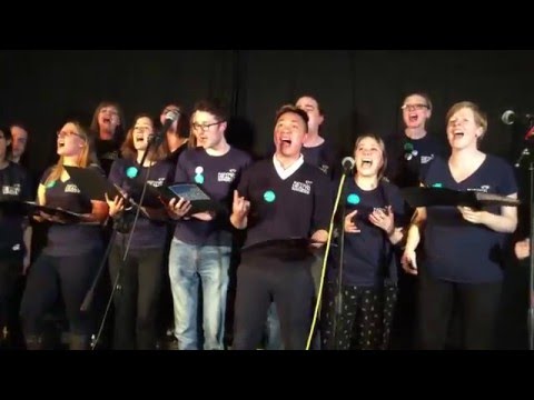 The NHS Choir performing "Save the NHS"