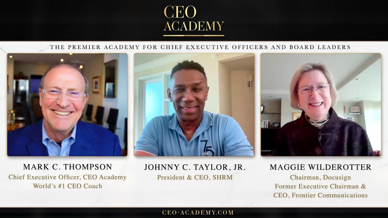 CEO Academy with Mark C. Thompson, Johnny C. Taylor, Jr. & Maggie Wilderotter