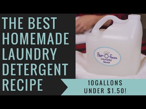 The Best Homemade Liquid Laundry Detergent Recipe  ▶11:23