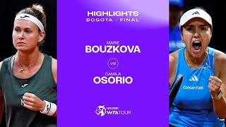 Теннис Marie Bouzkova vs. Camila Osorio | 2024 Bogota Final | WTA Match Highlights