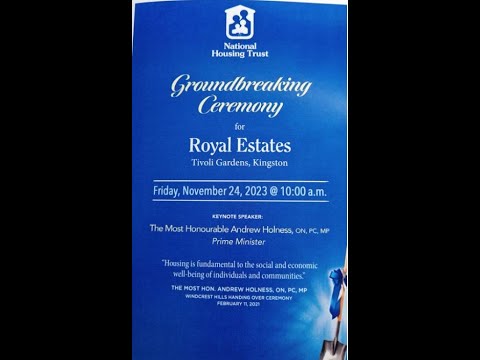 JISTV National Housing Trust Groundbreaking Ceremony, Royal Estate, Tivoli Gardens