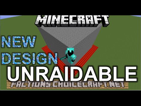 MINECRAFT 100% UNRAIDABLE FACTIONS BASE for Hardcore Factions (TNT-disabled)!