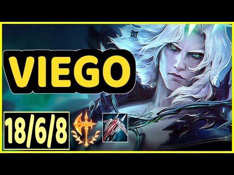 VIEGO VS NIDALEE - 18/6/8 KDA JUNGLE GAMEPLAY CHALLENGER I