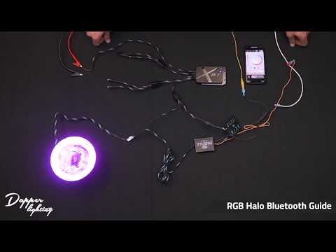 Dapper Lighting RGB (Multi-Color) Halo Bluetooth Wiring Guide
