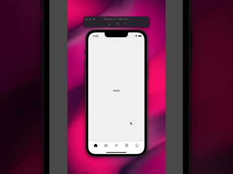 Custom Tab bar with Animated Lottie Tab Icons built using #SwiftUI thumbnail