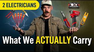 What Two Commercial Electricians Actually Carry — Every Tool