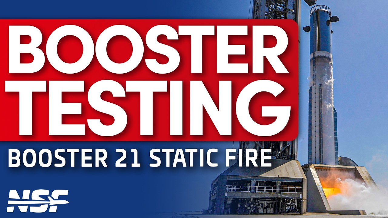 SpaceX Static Fire's Booster 21