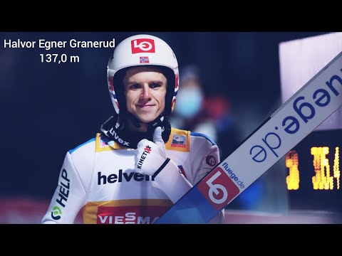 Halvor Egner Granerud 137,0 m (1.01.2021). Ga-Pa TCS 2021
