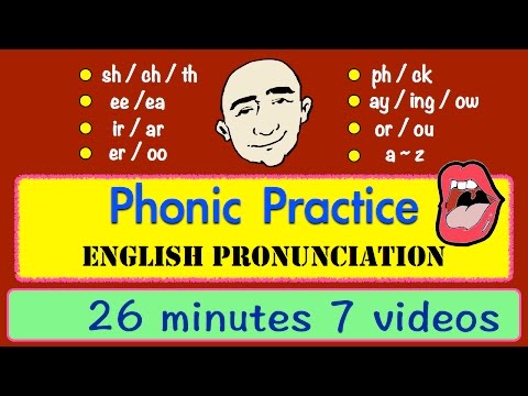 Phonic Sounds (pronunciation practice) - English Speaking Practice | Learn English - Mark Kulek ESL