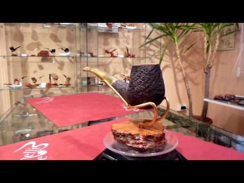 Pipa radica half bent fatta a mano - www.paronellipipe.it