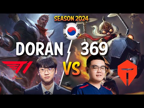 T1 Doran vs TES 369 - Doran JAYCE vs 369 CORKI Top - Patch 25.S1.1 KR Ranked | lolrec
