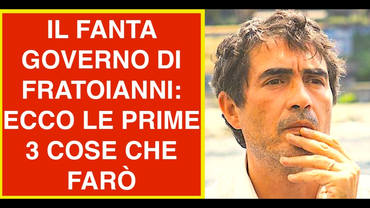 IL FANTAGOVERNO DI FRATOIANNI: ECCO LE PRIME 3 COSE CHE FARÒ AL GOVERNO