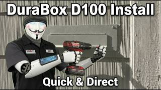 DuraBox D100 Installation Through Wall Mail Chute Unboxing Adjustable Drop Slot Box Install Mailbox