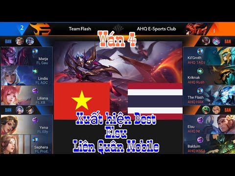 AIC 2019 - Team Flash vs AHQ ván 4 - Best Elsu thế giới, bách phát bách trúng