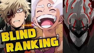 BLIND RANKING THE BEST MALE CHARACTERS IN ALL OF ANIME!!!