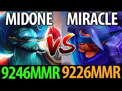 MidOne vs Miracle- [Dota2 7.05] ft Mindcontrol- 9246MMR vs 9226MMR